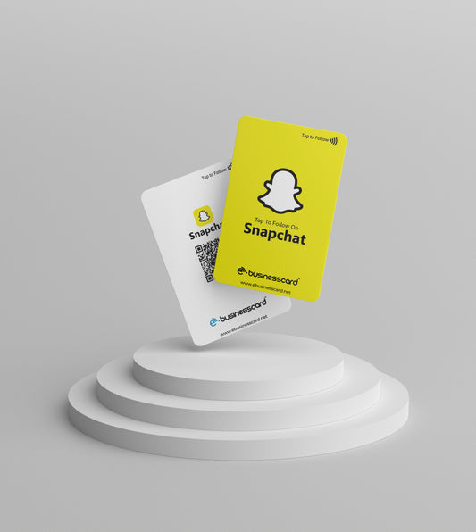 Snapchat Follow NFC Card